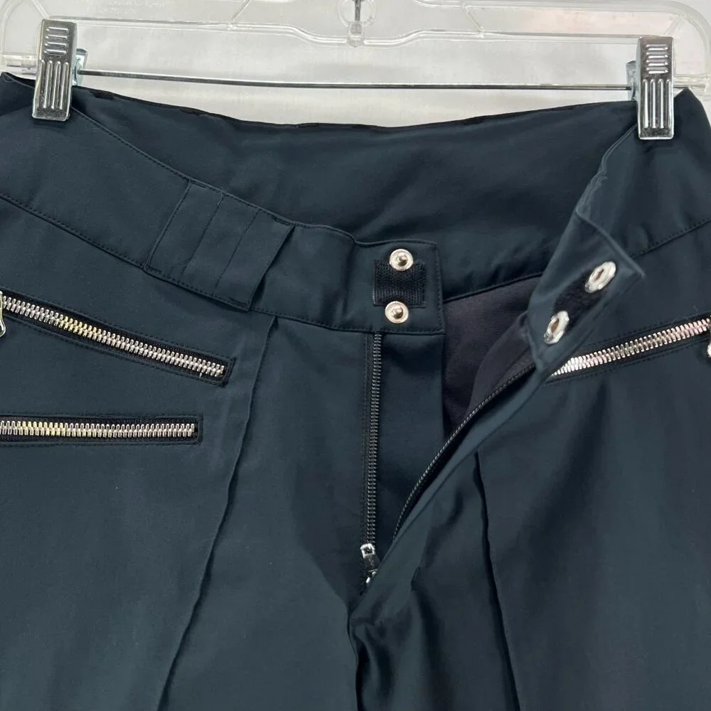 Marker Insulated Ski Snowboard Pants Women 4 Stretch Waterproof Zip Pocket Black